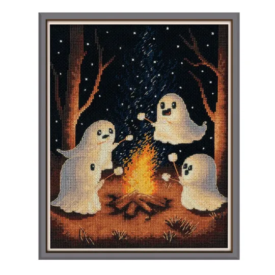 Cross stitch kit KLART "Ghost hike" 15 x 20 cm KL8-581