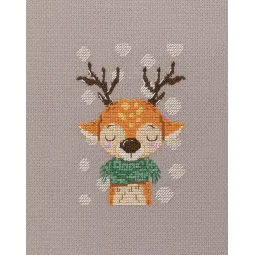Cross stitch kit "Deer in a scarf" KL8-562