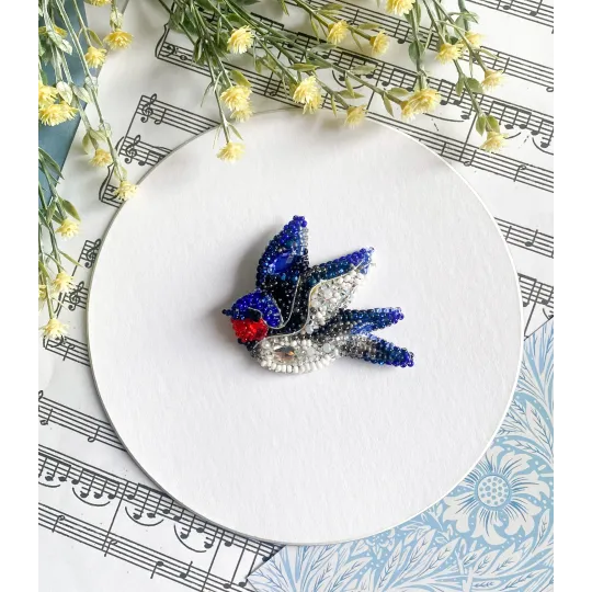 Decoration kit "Song of the Swallow" 6.6x5.2 cm AAD-246