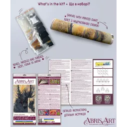 Main Bead Embroidery Kit "Legend awakened" 30x60 cm AAB-966