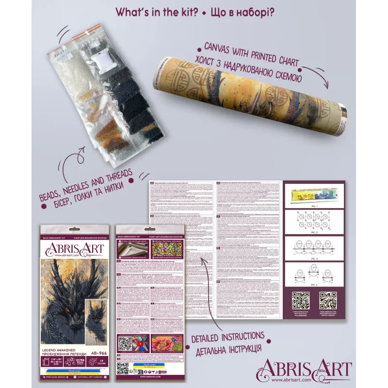 Main Bead Embroidery Kit -Legend awakened AAB-966