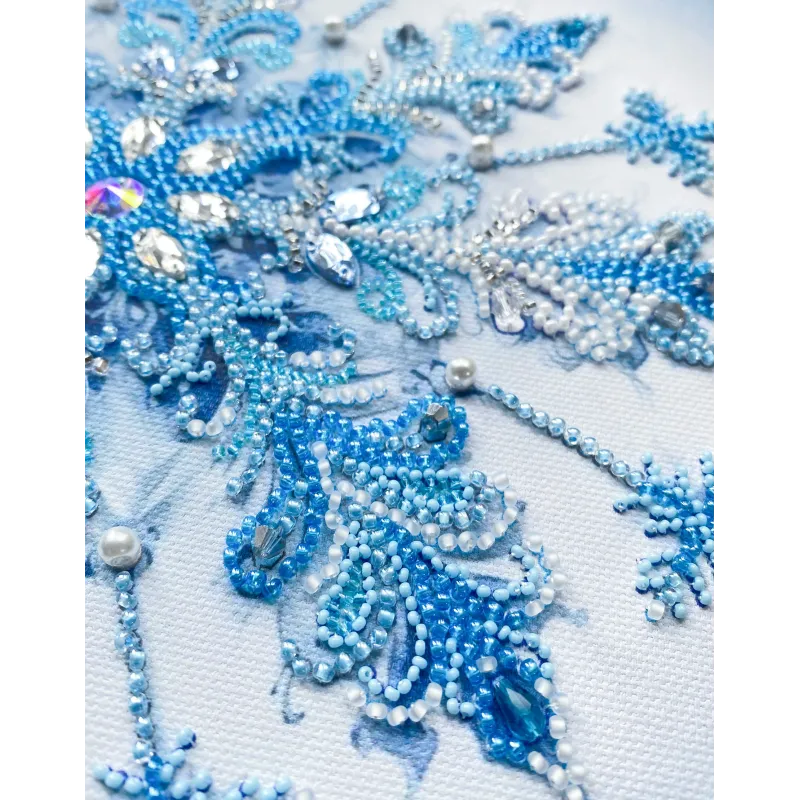 Main Bead Embroidery Kit "Frost patterns" 22x22 cm AAB-963