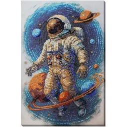 Основной набор для вышивки бисером "Космический Путешественник" 26x39 см AAB-962