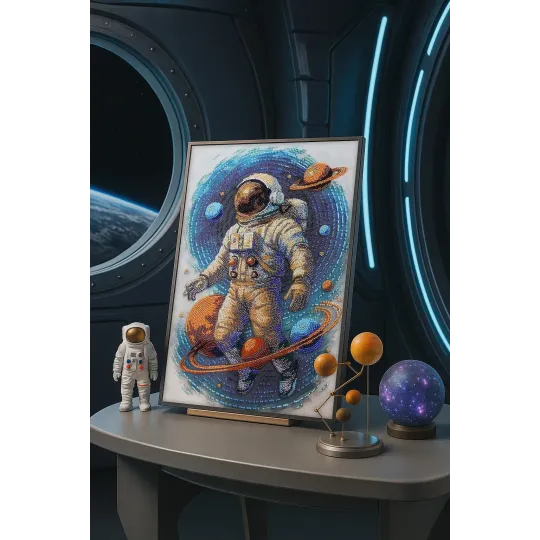 Hauptperlenstickset "Kosmischer Reisender" 26x39 cm AAB-962