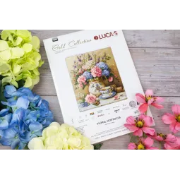 Petit Point Kit "Floral Nostalgia" 20 x 23 cm SG725