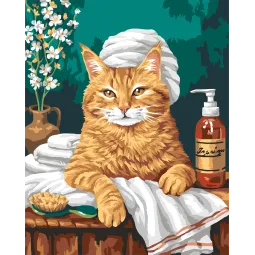 2025Paint by Numbers kit "Spa treatments" 40x50 cm W045