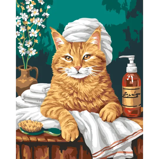 Malen nach Zahlen Set "Spa-Behandlungen" 40x50 cm W045 1225