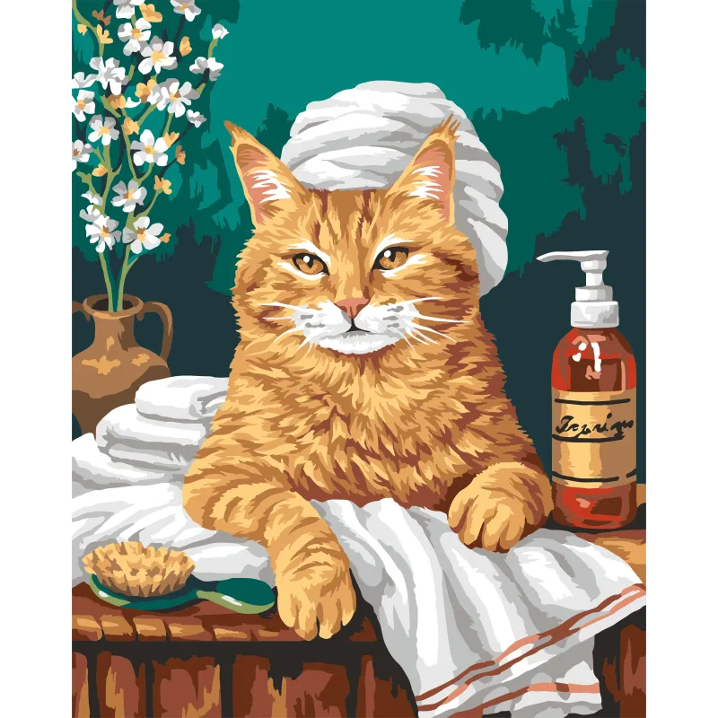 2025Paint by Numbers kit "Spa treatments" 40x50 cm W045