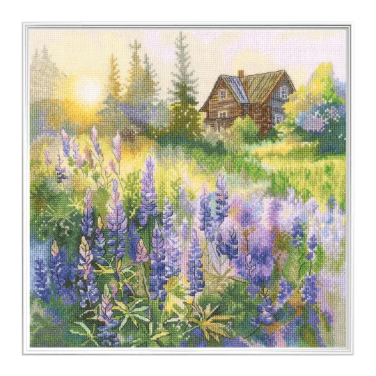Cross-stitch kits "Lilac Evening" 25x25 RTOM1068