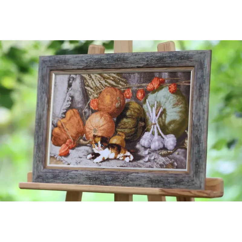 kryželių siuvinėjimo rinkinys "Sodo sergėtojas" 39x22,5 cm S/SZH073