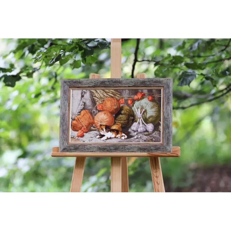 kryželių siuvinėjimo rinkinys "Sodo sergėtojas" 39x22,5 cm S/SZH073