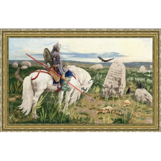 Cross stitch kit "Knight at the Crossroads" 62.5x37 cm S/MK115