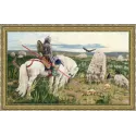 Cross stitch kit "Knight at the Crossroads" 62.5x37 cm S/MK115