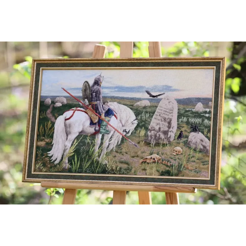 Cross stitch kit "Knight at the Crossroads" 62.5x37 cm S/MK115