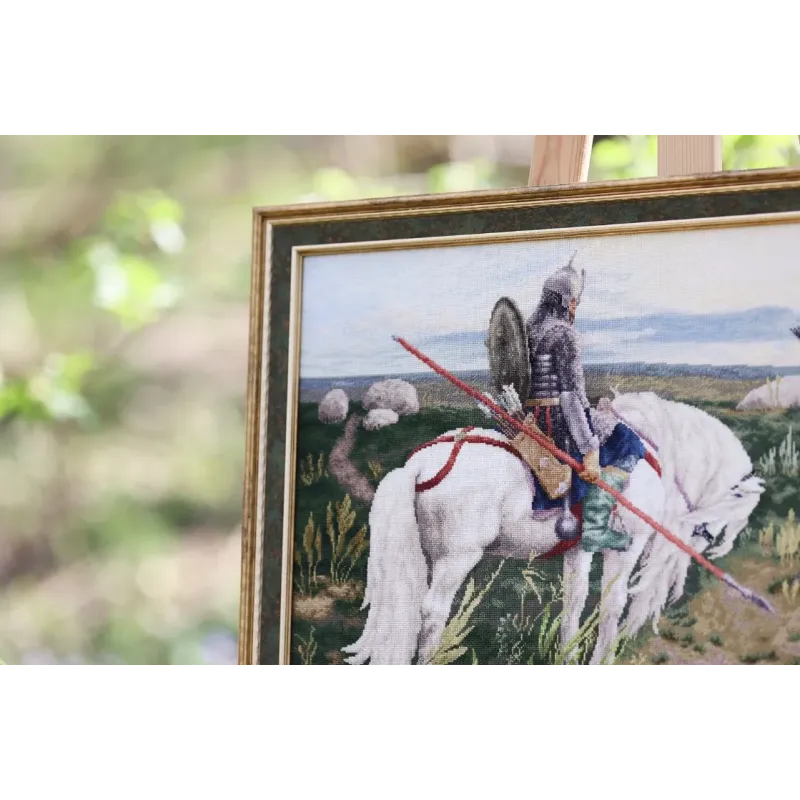 Cross stitch kit "Knight at the Crossroads" 62.5x37 cm S/MK115