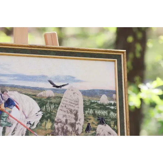 Набор для вышивания крестом "Витязь на распутье" 62.5x37 см S/MK115