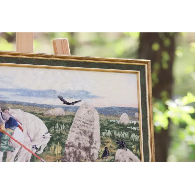 Cross stitch kit "Knight at the Crossroads" 62.5x37 cm S/MK115