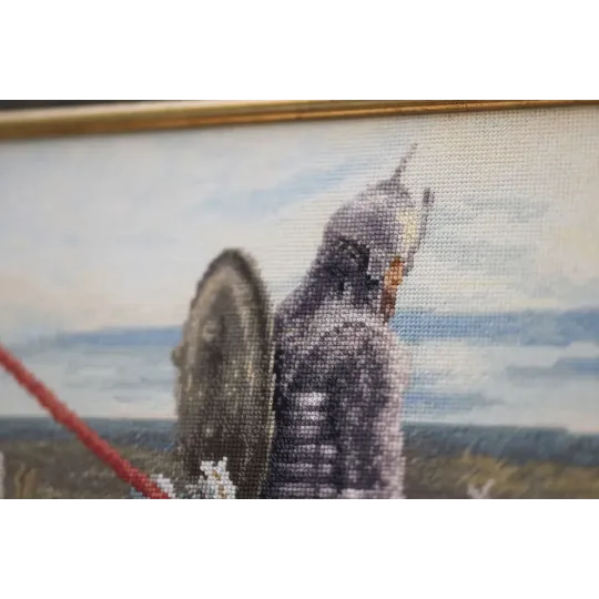 Cross stitch kit "Knight at the Crossroads" 62.5x37 cm S/MK115