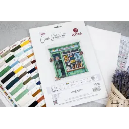 Набор для вышивания крестом. "Музыкальный домик" 25 x 24 см SB1440