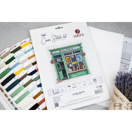 Cross Stitch Kit. "Music House" 25 x 24 cm SB1440