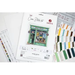 Kit de point de croix. "Maison de Musique" 25 x 24 cm SB1440