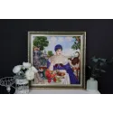 Cross stitch kit "A Merchant Woman at Tea" 55.5x55 cm S/MK117