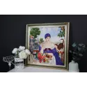 Cross stitch kit "A Merchant Woman at Tea" 55.5x55 cm S/MK117