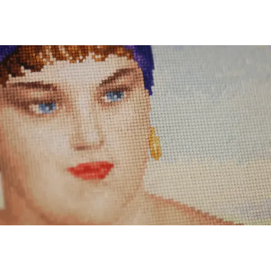 Cross stitch kit "A Merchant Woman at Tea" 55.5x55 cm S/MK117