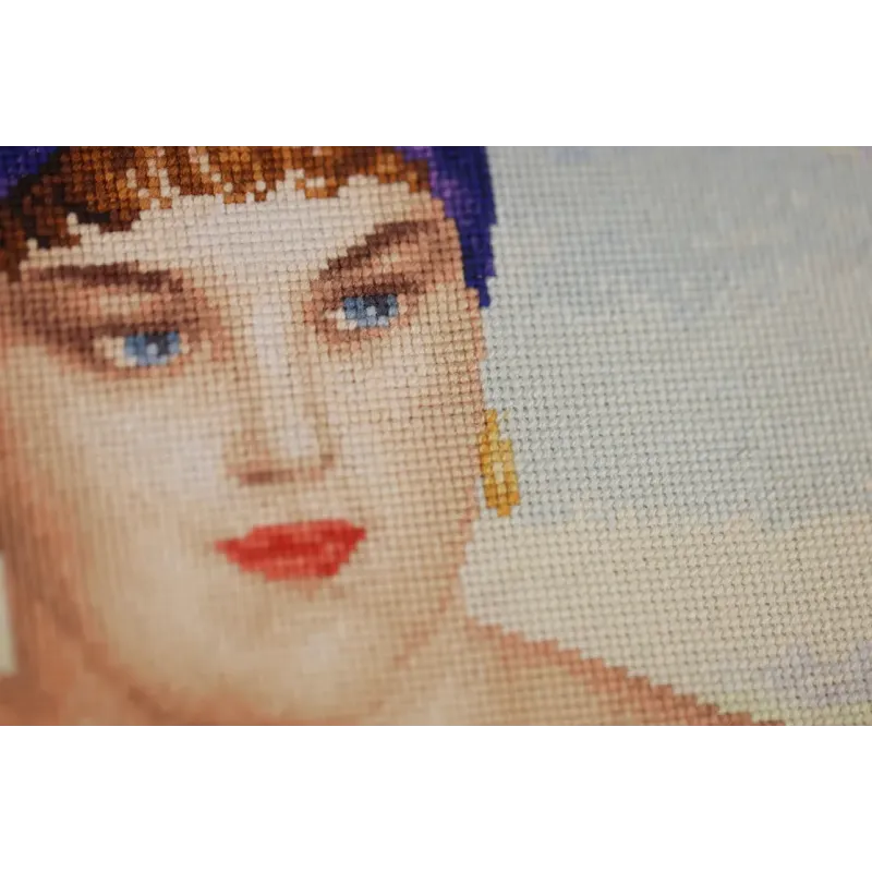 Cross stitch kit "A Merchant Woman at Tea" 55.5x55 cm S/MK117