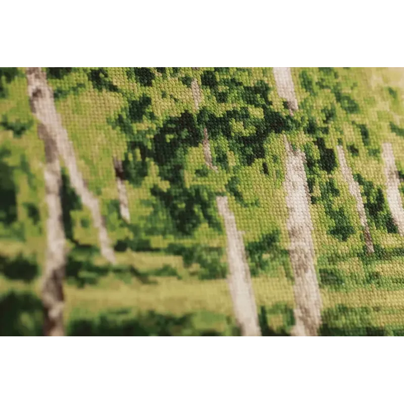 Набор для вышивания крестиком «Березовая роща» 70x40 см S/MK113