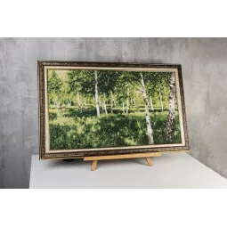 Kit de point de croix "Boulaie" 70x40 cm S/MK113