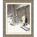 Cross stitch kit "The first snow" 50x63 cm S/MK087