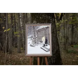 Набор для вышивания крестом "Первый снег" 50x63 см S/MK087