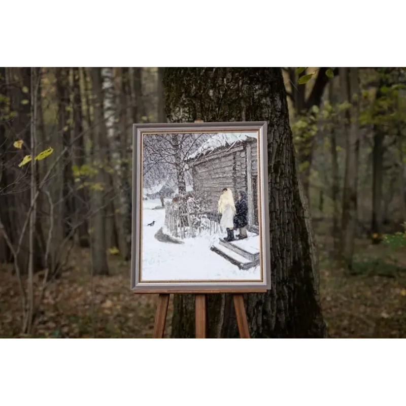 Cross stitch kit "The first snow" 50x63 cm S/MK087