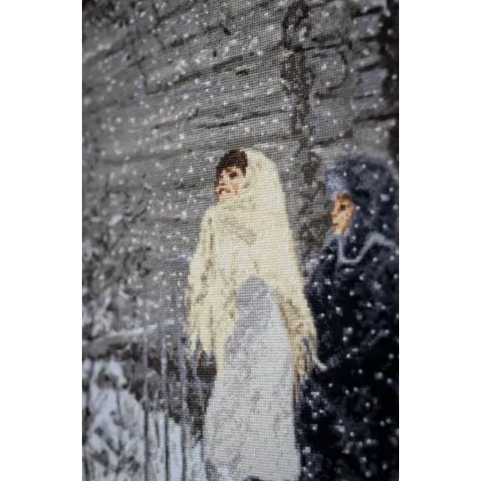 Набор для вышивания крестом "Первый снег" 50x63 см S/MK087