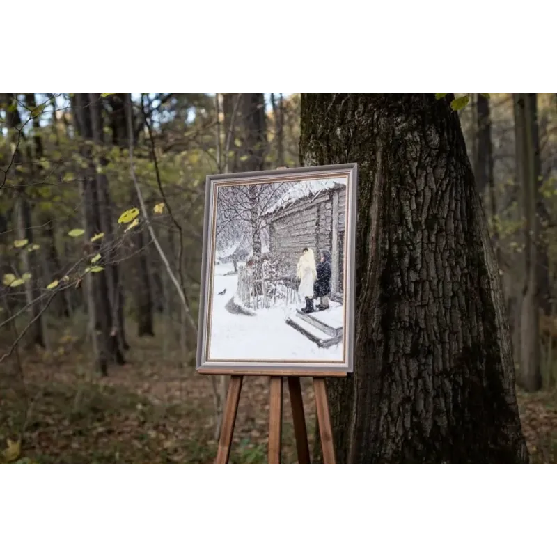 Kreuzstichset "Der erste Schnee" 50x63 cm S/MK087