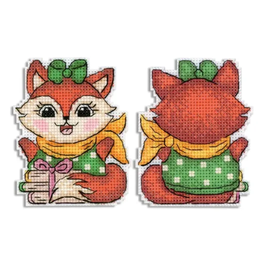 Kreuzstichset "Lustiger kleiner Fuchs" 9x7 cm SR-896