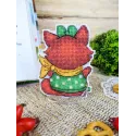 Kit point de croix "Petit renard drôle" 9x7 cm SR-896