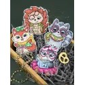 Cross stitch kit "Funny little fox" 9x7 cm SR-896