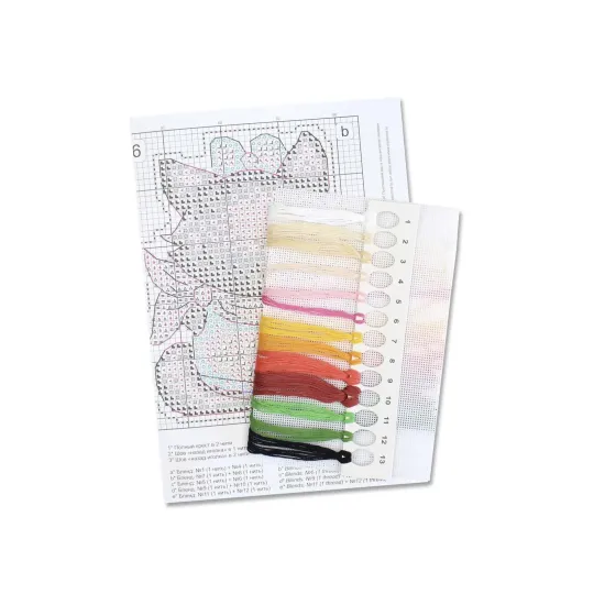 Kit point de croix "Petit renard drôle" 9x7 cm SR-896