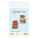 Cross stitch kit "Funny little fox" 9x7 cm SR-896