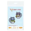 Cross stitch kit "Scientist Raccoon" 9x9 cm SR-895