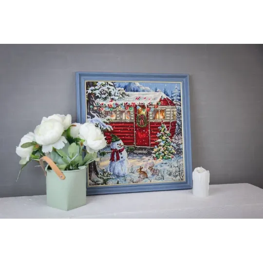 Needlecraft set "New Year's trailer" S/SO023