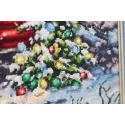 Cross stitch kit "New Year's trailer" 34 x 34 cm S/SO023