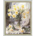 Cross stitch kit "The Tenderness of Narcissuses" 34.7 x 44.8 cm S/LTS087