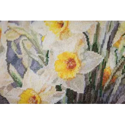 Cross stitch kit "The Tenderness of Narcissuses" 34.7 x 44.8 cm S/LTS087