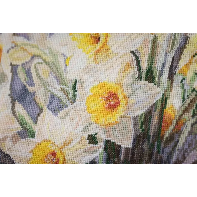 Cross stitch kit "The Tenderness of Narcissuses" 34.7 x 44.8 cm S/LTS087