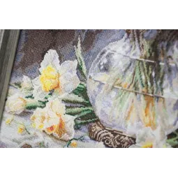 Cross stitch kit "The Tenderness of Narcissuses" 34.7 x 44.8 cm S/LTS087