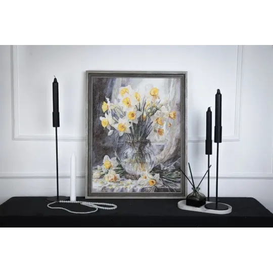 Cross stitch kit "The Tenderness of Narcissuses" 34.7 x 44.8 cm S/LTS087
