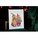Kreuzstich-Set "Clownbären" 24,3 x 29,3 cm S/VK097